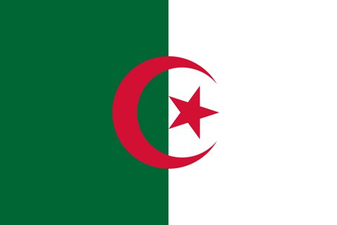 Algeria National Flag, Original(Basic) type 2D image