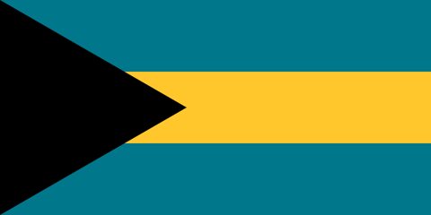 Bahamas National Flag, Original(Basic) type 2D image