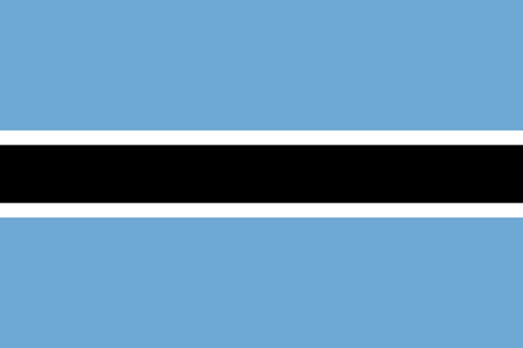 Botswana National Flag, Original(Basic) type 2D image