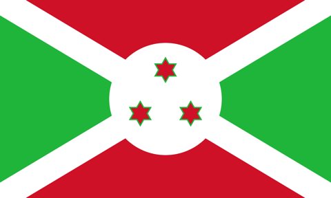 Burundi National Flag, Original(Basic) type 2D image