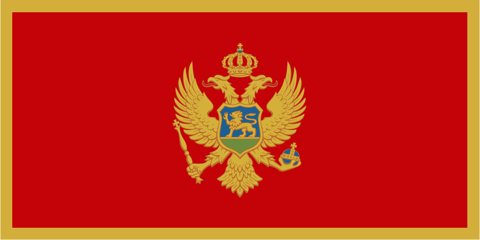 Montenegro National Flag, Original(Basic) type 2D image