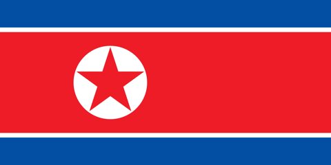 北朝鮮国旗, 基本型 2Dイメージ