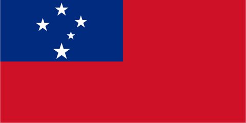 Samoa National Flag, Original(Basic) type 2D image