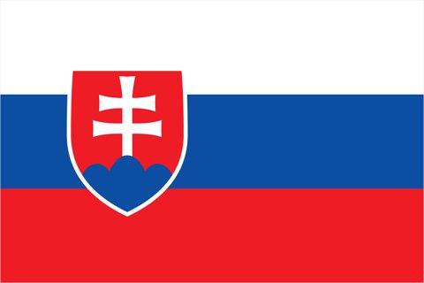 Slovakia National Flag, Original(Basic) type 2D image