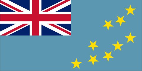 Tuvalu National Flag, Original(Basic) type 2D image