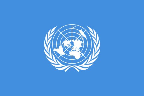 国連(UN)国旗, 基本型 2Dイメージ