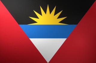 Antigua-and-Barbuda National Flag, Basical ratio National Flag with texture and shadow