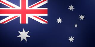 Australia National Flag, Basical ratio National Flag with texture and shadow