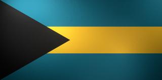 Bahamas National Flag, Basical ratio National Flag with texture and shadow