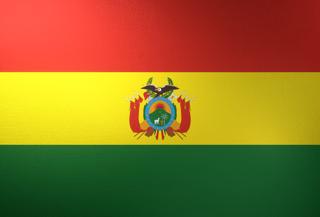 Bolivia National Flag, Basical ratio National Flag with texture and shadow