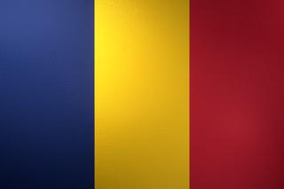 Chad National Flag, Basical ratio National Flag with texture and shadow