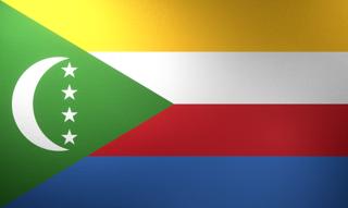 Comoros National Flag, Basical ratio National Flag with texture and shadow