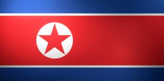 北朝鮮国旗, 実際の比率で影と質感があるイメージ