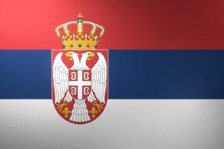 Serbia National Flag, Basical ratio National Flag with texture and shadow