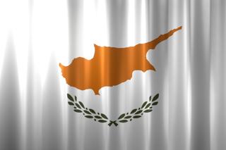 Cyprus National Flag, Basical waving National Flag with texture and shadow