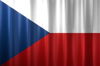 Czech National Flag, Basical waving National Flag with texture and shadow