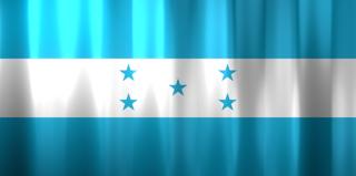 Honduras National Flag, Basical waving National Flag with texture and shadow