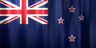 New-Zealand National Flag, Basical waving National Flag with texture and shadow