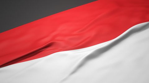 Indonesia National Flag, A slanted national flag on a desk