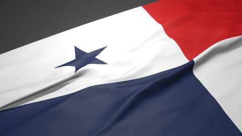 Panama National Flag, A slanted national flag on a desk