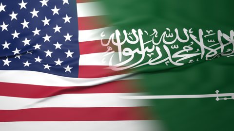 サウジアラビア国旗, 画面を半分に分割した国旗