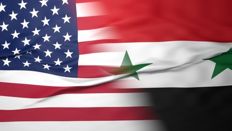 シリア国旗, 画面を半分に分割した国旗