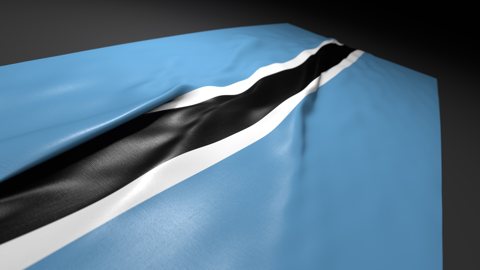 Botswana National Flag, Flag on a desk with perspective