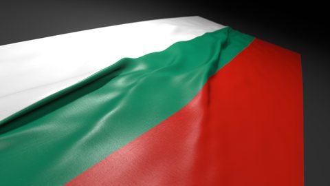 Bulgaria National Flag, Flag on a desk with perspective