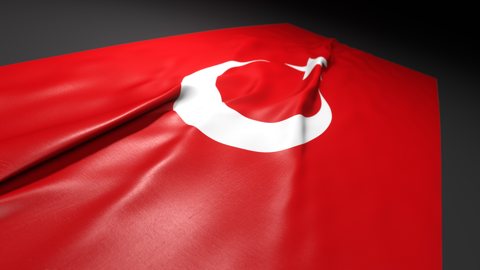 トルコ国旗, 遠近感あるデスクの上の国旗