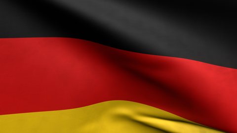 Germany National Flag, Zoomed in waving flag