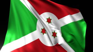 Burundi National Flag, National flag magnified on black background